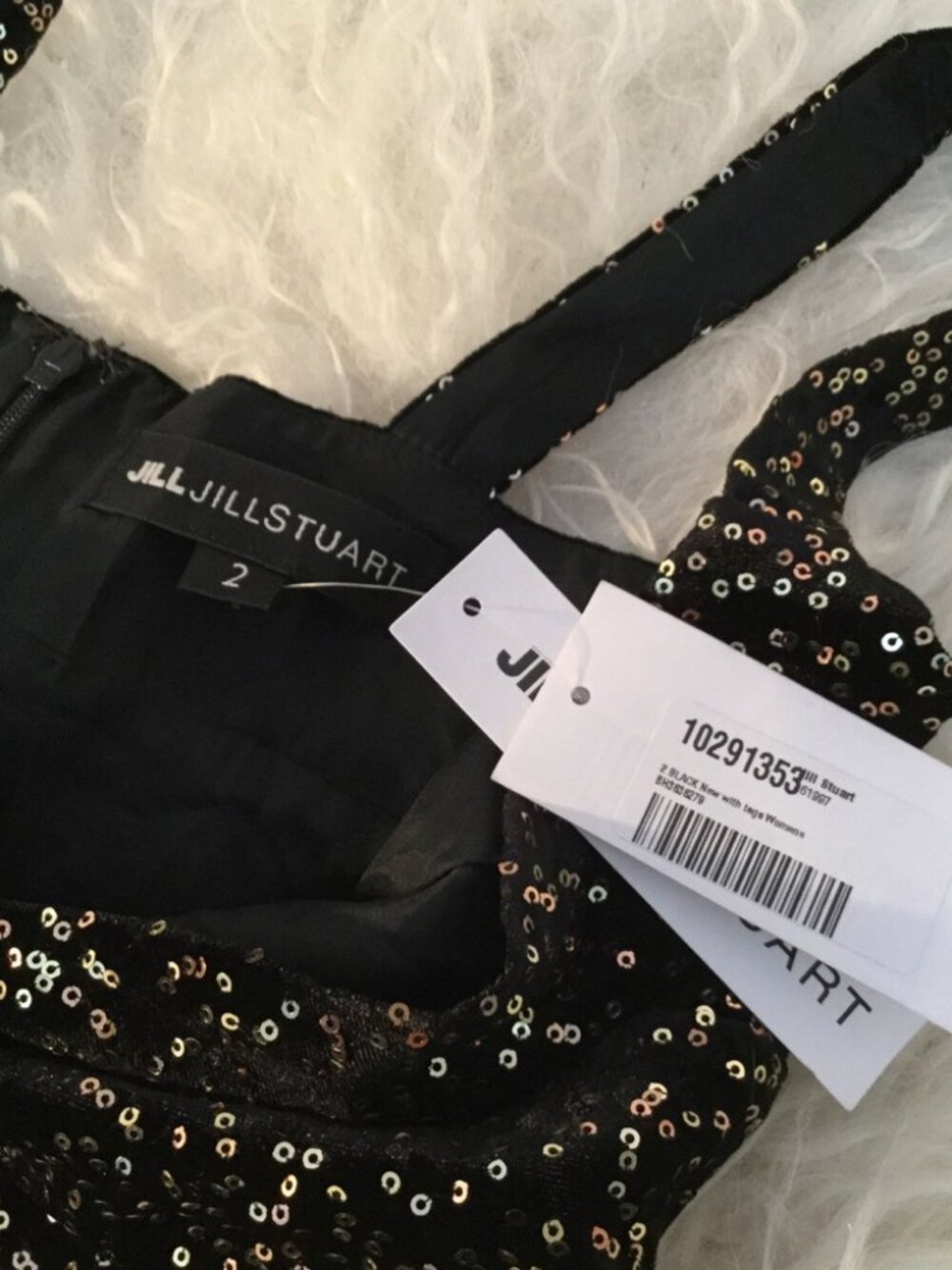 JILL STUART Velvet Sequined Midi Dress 0884 - Picture 8 of 8